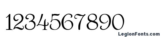 Bauderie Script SSi Font, Number Fonts