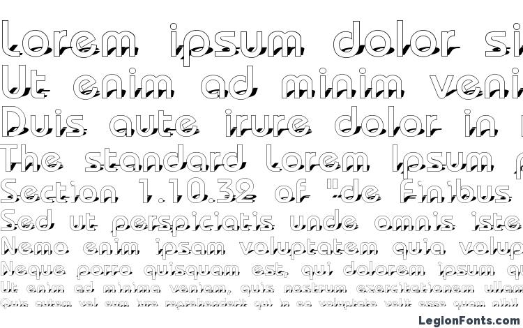 specimens Baudot Shadow DB font, sample Baudot Shadow DB font, an example of writing Baudot Shadow DB font, review Baudot Shadow DB font, preview Baudot Shadow DB font, Baudot Shadow DB font