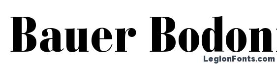 Bauer Bodoni Black Condensed BT Font