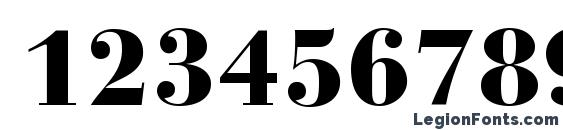 Bauer Bodoni Black Font, Number Fonts