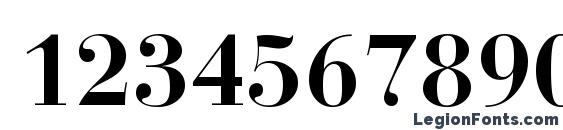 Bauer Bodoni Bold BT Font, Number Fonts