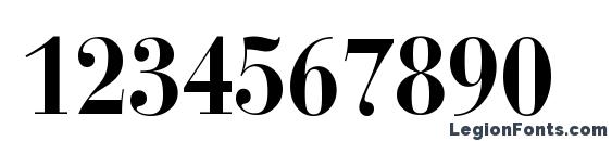 Bauer Bodoni Bold Condensed BT Font, Number Fonts