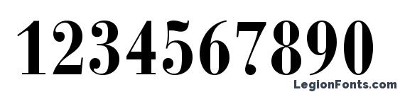 Bauer Bodoni Bold Condensed Font, Number Fonts
