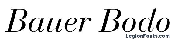 Bauer Bodoni Italic Font