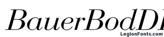 BauerBodDEE Italic Font