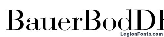 BauerBodDEE Font