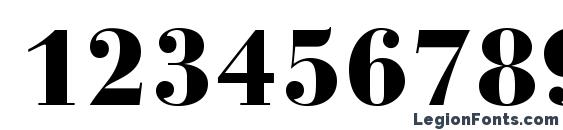 BauerBodoniStd Black Font, Number Fonts