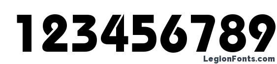 Bauhaus Bold BT Font, Number Fonts