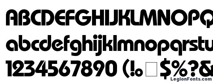 глифы шрифта Bauhaus Bold, символы шрифта Bauhaus Bold, символьная карта шрифта Bauhaus Bold, предварительный просмотр шрифта Bauhaus Bold, алфавит шрифта Bauhaus Bold, шрифт Bauhaus Bold