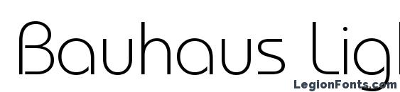 Bauhaus Light BT font, free Bauhaus Light BT font, preview Bauhaus Light BT font