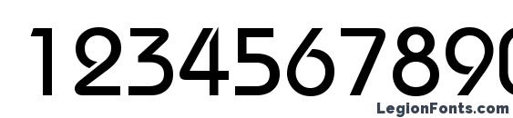 Bauhaus Medium BT Font, Number Fonts