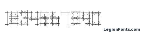 Bauhaus Sketch Font, Number Fonts