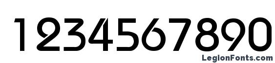 Bauhaus Thin Font, Number Fonts