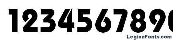 Bauhausboldc Font, Number Fonts