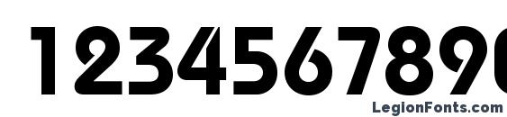 Bauhausc demibold Font, Number Fonts
