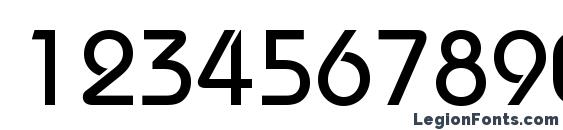 Bauhausc medium Font, Number Fonts