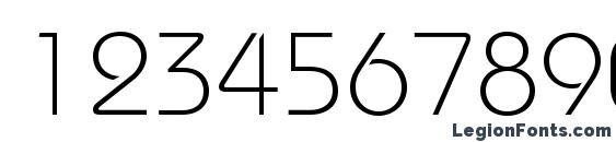 Bauhauslightc Font, Number Fonts