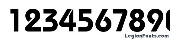 BauhausLightCTT Bold Font, Number Fonts