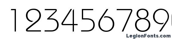 BauhausLightCTT Font, Number Fonts