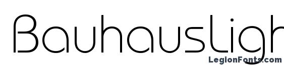BauhausLightCTT font, free BauhausLightCTT font, preview BauhausLightCTT font