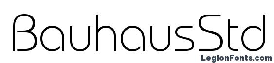 BauhausStd Light font, free BauhausStd Light font, preview BauhausStd Light font