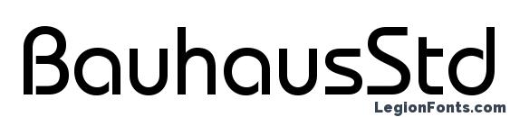 Шрифт BauhausStd Medium