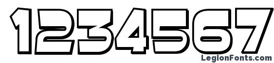 Baveuse 3D Font, Number Fonts