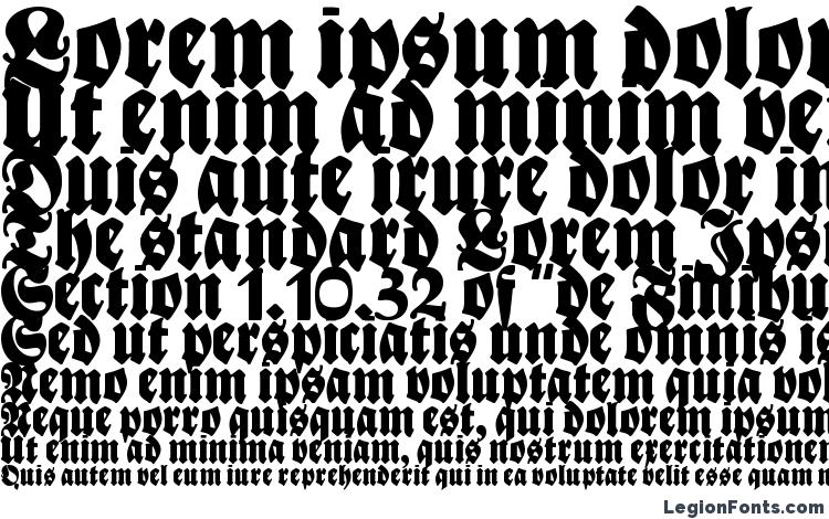 specimens Bayreuth font, sample Bayreuth font, an example of writing Bayreuth font, review Bayreuth font, preview Bayreuth font, Bayreuth font