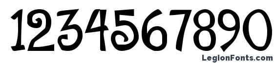 BeachType Medium Font, Number Fonts