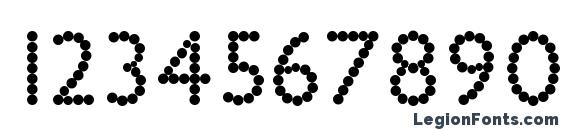 Bead chain Font, Number Fonts