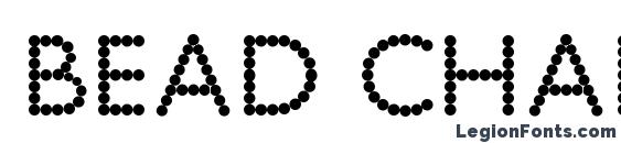 Bead chain Font