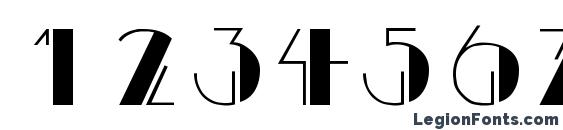 BealeVarigated Regular DB Font, Number Fonts