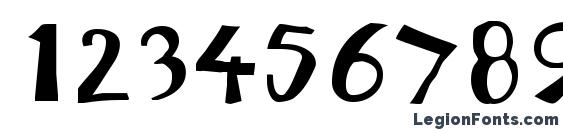 Beam Font, Number Fonts