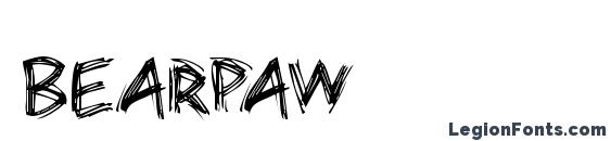 Bearpaw font, free Bearpaw font, preview Bearpaw font