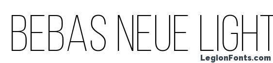шрифт Bebas Neue Light, бесплатный шрифт Bebas Neue Light, предварительный просмотр шрифта Bebas Neue Light