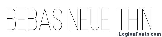 шрифт Bebas Neue Thin, бесплатный шрифт Bebas Neue Thin, предварительный просмотр шрифта Bebas Neue Thin