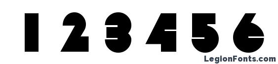 Bebit normal Font, Number Fonts