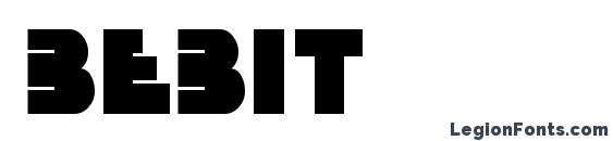 Bebit font, free Bebit font, preview Bebit font