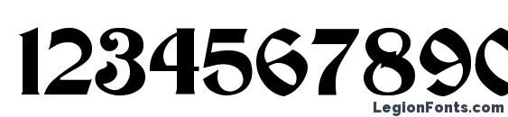 Becker Medium Font, Number Fonts