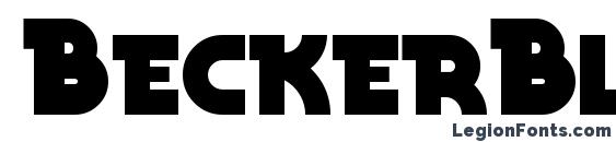 BeckerBlackNF Regular font, free BeckerBlackNF Regular font, preview BeckerBlackNF Regular font