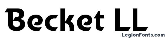 шрифт Becket LL, бесплатный шрифт Becket LL, предварительный просмотр шрифта Becket LL