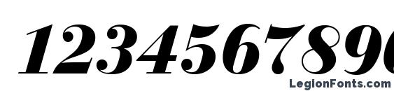 Bedini Bold Italic Font, Number Fonts