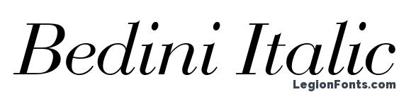 Bedini Italic Font