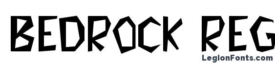 шрифт Bedrock Regular, бесплатный шрифт Bedrock Regular, предварительный просмотр шрифта Bedrock Regular