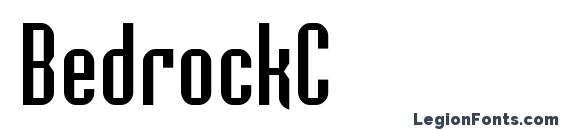 шрифт BedrockC, бесплатный шрифт BedrockC, предварительный просмотр шрифта BedrockC