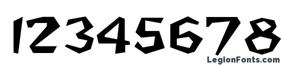 BedrockWide Regular Font, Number Fonts