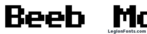 Beeb Mode One font, free Beeb Mode One font, preview Beeb Mode One font