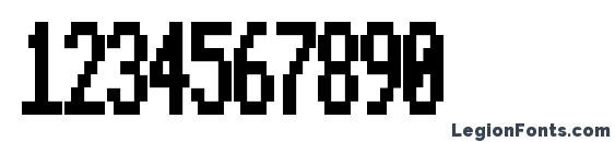 Beeb Mode Zero Font, Number Fonts