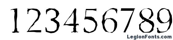 BelfastAntique Light Regular Font, Number Fonts