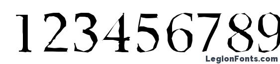 BelfastAntique Regular Font, Number Fonts